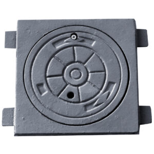 Marco cuadrado con tapa circular