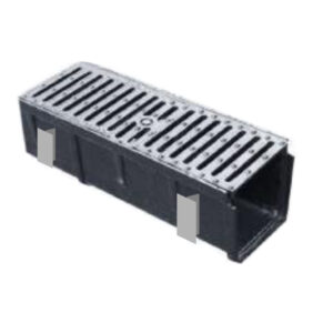 Canaleta de acero con rejilla de fundición dúctil